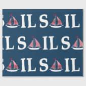 segeln geschenkpapier (Flach)