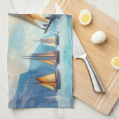 segeln geschirrtuch (Viertel Falte)