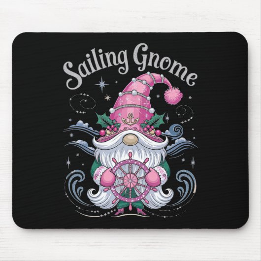 Segeln Gnome Steering Weihnachtsgeschenk Mousepad (Vorne)