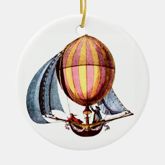 Segeln-/Hot-Luft-Ballon Keramikornament (Vorne)