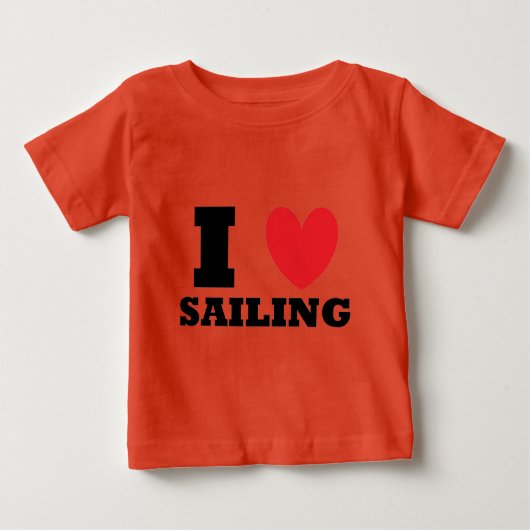 Segeln. Ich Liebe segeln. Baby T-shirt (Vorderseite)