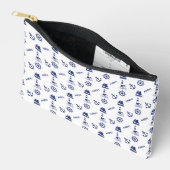 Segeln Illustrative Sml Ptn Navy Blue+White Zubehörtasche (Offen)