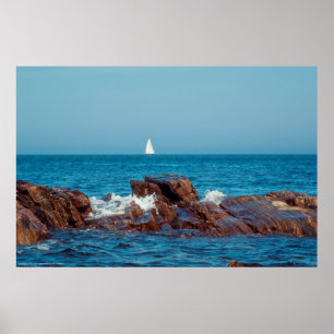 Segeln im Atlantik Poster