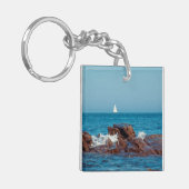Segeln im Atlantik Schlüsselanhänger (Vorderseite links)