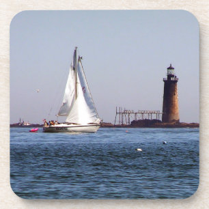 Segeln im Hafen von Portland Getränkeuntersetzer