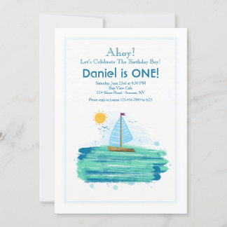 Segeln im Sonnenschein Einladung