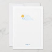 Segeln im Sonnenschein Einladung (Rückseite)