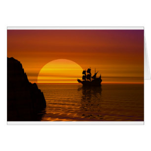 Segeln im Sonnenuntergang