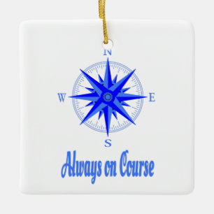 Segeln - immer auf Kurs Compass Shirt Keramikornament