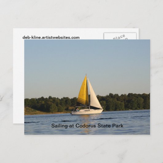 Segeln in Codorus Postkarte (Vorne/Hinten)