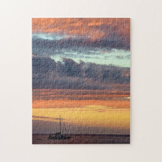 Segeln in den Hawaii Sunset - 11x14 - 252 Stk. Puzzle (Vertikal)
