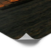 Segeln in den Sonnenuntergang Poster (Ecke)