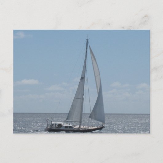 Segeln in der Karibik Postkarte (Vorderseite)