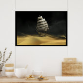 Segeln in der Wüste Poster (Küche)