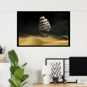 Segeln in der Wüste Poster (Heimbüro)