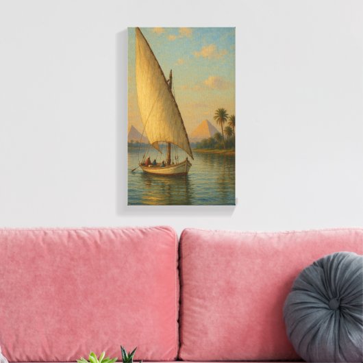 Segeln in die Geschichte Der Nil und die Pyramiden Leinwanddruck (Insitu (Wohnzimmer))