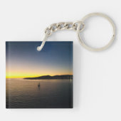 Segeln in die Horizon-Farbfotografie Schlüsselanhänger (Rückseite)