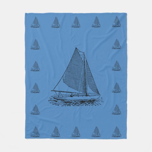 Segeln in einem Knock Fleecedecke (Vorderseite)