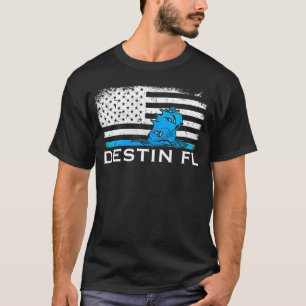 Segeln in Florida Destin FL Boot Patriotic USA T-Shirt