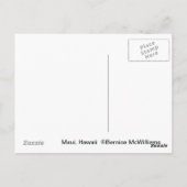 Segeln in Hawaii I Postkarte (Rückseite)