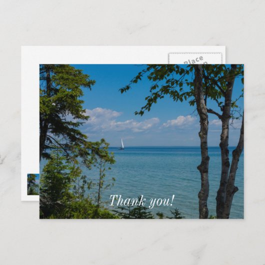 Segeln in Mackinac Postkarte (Vorne/Hinten)