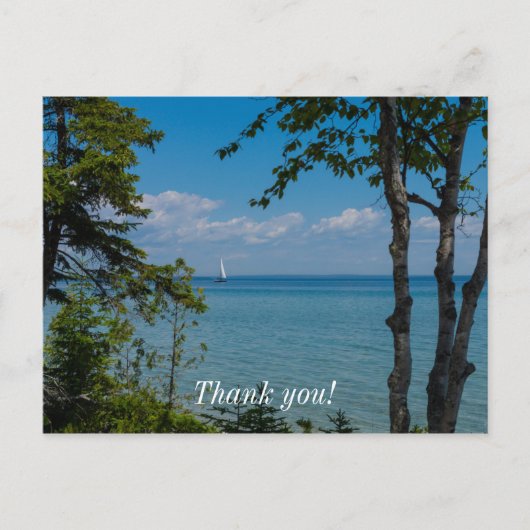 Segeln in Mackinac Postkarte (Vorderseite)