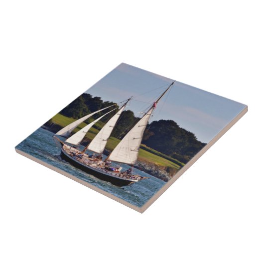 Segeln in Newport, Rhode Island, USA Fliese (Seite)