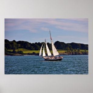 Segeln in Newport, Rhode Island, USA Poster