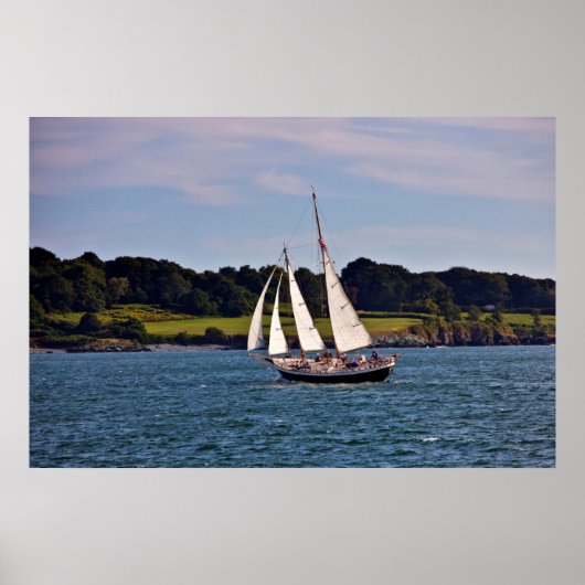 Segeln in Newport, Rhode Island, USA Poster (Vorne)