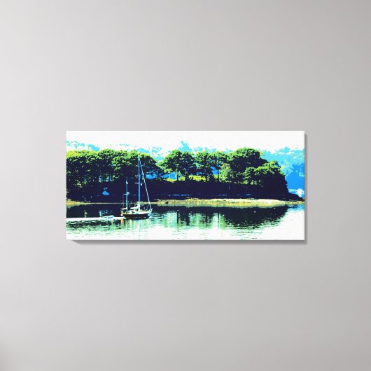 Segeln in paradiesisch umhüllten Leinwand (Vorderseite)