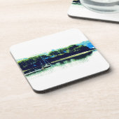 Segeln in paradiesischen Untersetzer (Linke Seite)