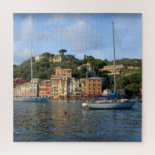 Segeln in Portofino, Italien - 20 x 20 Zoll Puzzle (Vertikal)