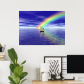 Segeln in Richtung Paradies Poster (Heimbüro)