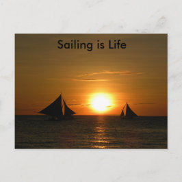 Segeln ist eine Postkarte für das Leben