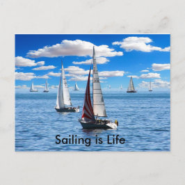 Segeln ist eine Postkarte für das Leben