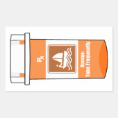 Segeln ist mein Medikament Rechteckiger Aufkleber (Vorderseite)