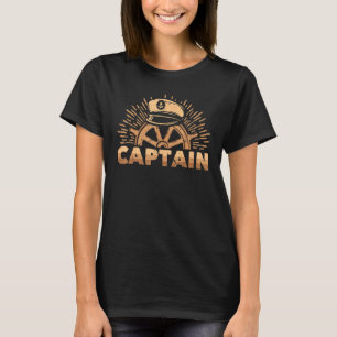 Segeln - Kapitän - Schiff - Sonnenuntergang - Rad T-Shirt