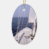 Segeln Keramik Ornament (Links)