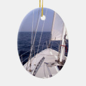 Segeln Keramik Ornament (Hinten)
