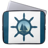 Segeln Laptopschutzhülle (Vorderseite)