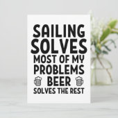 Segeln löst die meisten meiner Probleme. Karte (Stehend Vorderseite)