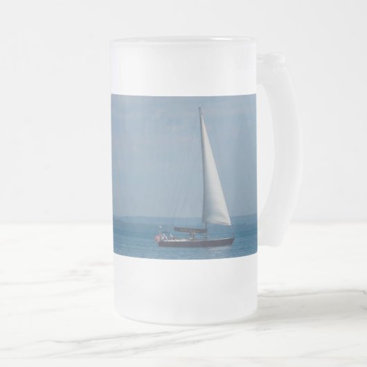 Segeln Mackinac Mattierte Tasse (VorderseiteRechts)