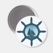 Segeln Magnet (Vorderseite/Rückseite)