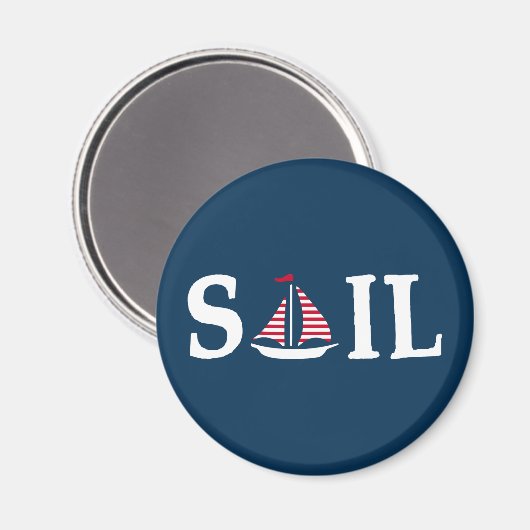 segeln magnet (Vorderseite/Rückseite)