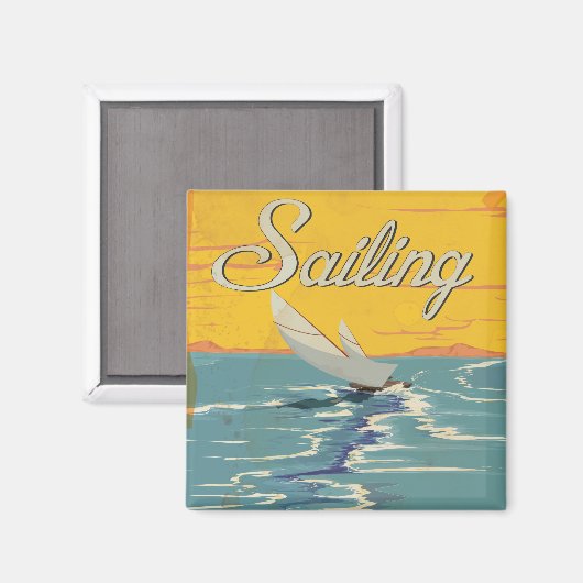 Segeln Magnet (Vorderseite/Rückseite)