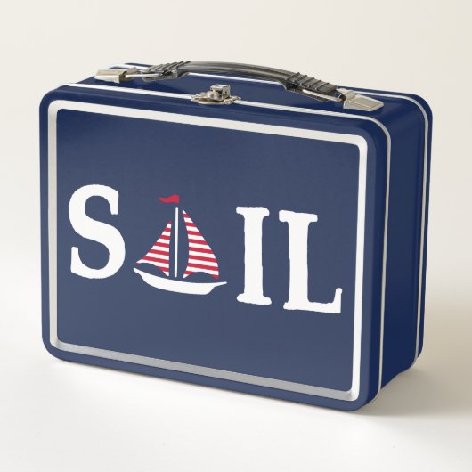 segeln metall brotdose (Vorderseite)