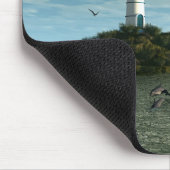 Segeln mit Delphine mousepad (Ecke)