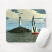 Segeln mit Delphine mousepad (Mit Mouse)