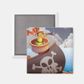 Segeln mit Piraten Magnet (Vorderseite/Rückseite)