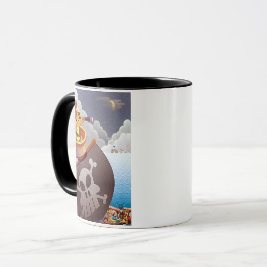 Segeln mit Piraten Tasse (Vorderseite Links)